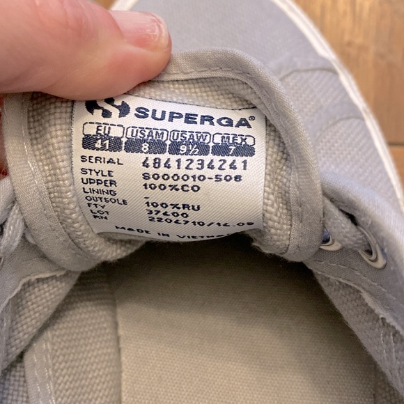 SUPERGA Cotu Classic Sneakers in Grey Sand - Picture 8 of 9